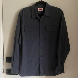 Wrangler Men's Long Sleeve Shirt - Charcoal